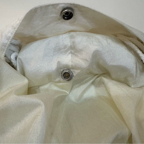 Vintage MS Cambridge Hooded Jacket Hidden Full Zip Snap Buttons Pockets Size Med - Picture 11 of 14